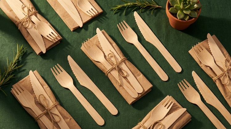 Birchwood cutlery eco-friendly utensils