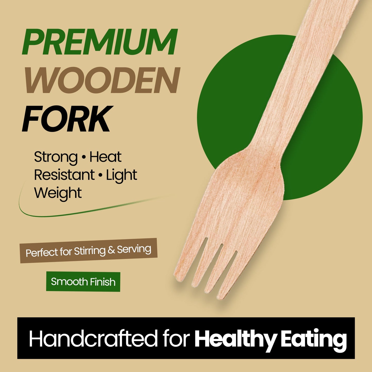 Disposable Wooden Forks Individually Wrapped [100 Pack] - Birchwood Cutlery | VerteVida