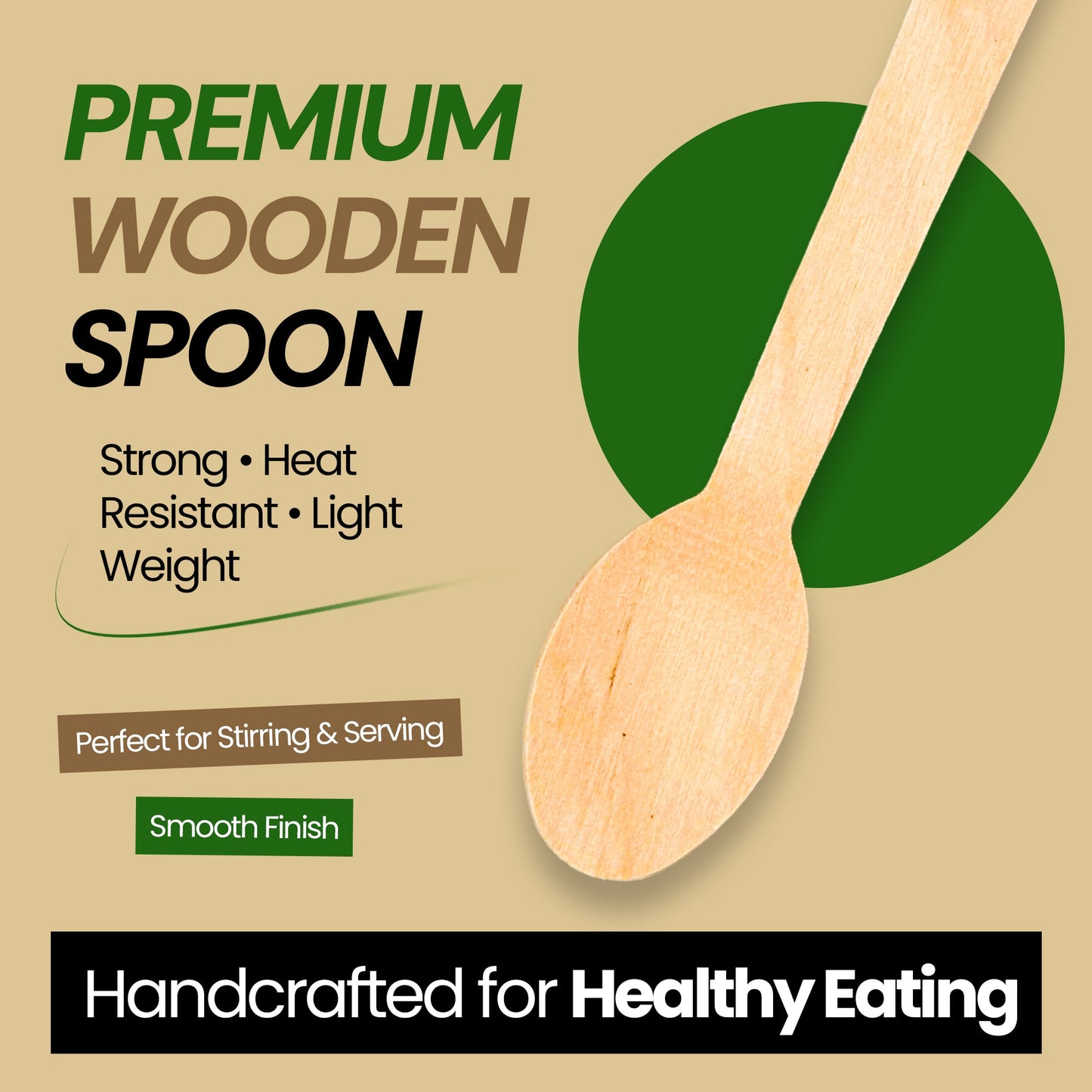 Disposable Wooden Spoons Individually Wrapped [100 Pack] - Birchwood Cutlery | VerteVida